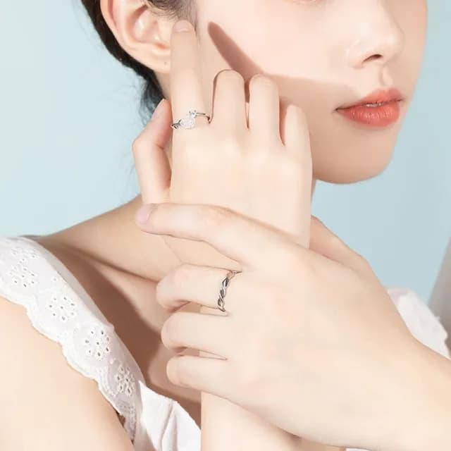 【LEEHER】s925純銀/可調節戒指/時髦時尚/質感/情人節禮物/戒指/飾品/銀飾/情侶對戒/男女對戒/男戒/女