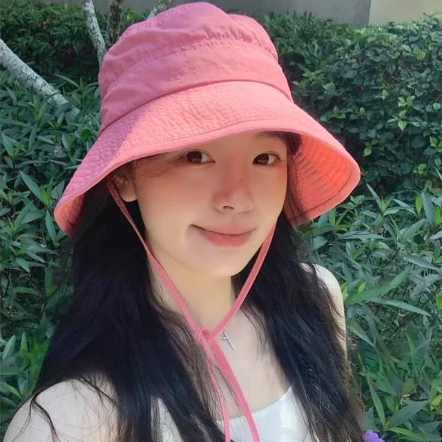 【LEEHER】父親節禮物 遮陽帽/防曬帽/大帽簷/日系/綁帶漁夫帽/戶外帽/透氣/平頂/圓帽/女生帽子/漁夫帽/帽子