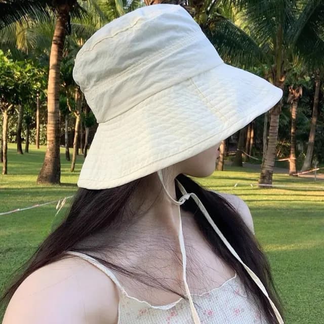 【LEEHER】父親節禮物 遮陽帽/防曬帽/大帽簷/日系/綁帶漁夫帽/戶外帽/透氣/平頂/圓帽/女生帽子/漁夫帽/帽子