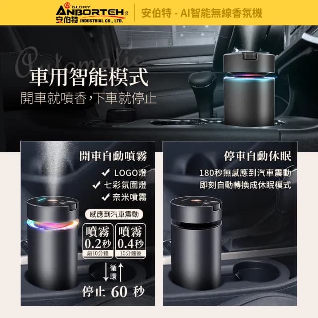 【ANBORTEH 安伯特】AI智能無線香氛機 國家認證 一年保固(霧化器 加濕器 噴霧機 香氛機)