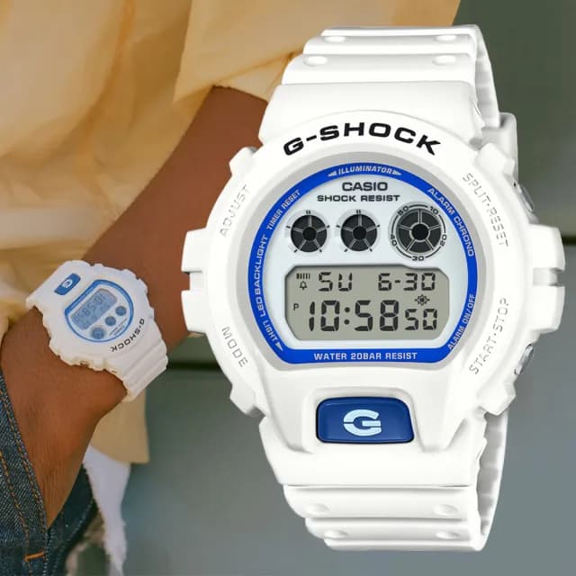 【CASIO 卡西歐】G-SHOCK 夏日海洋 電子腕錶 七夕 情人節 送禮 推薦(DW-6900HDS-7)