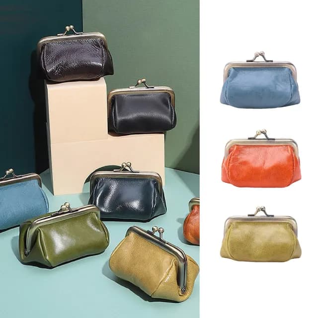 【MoonDy】雙11 包包 女生錢包 零錢包 零錢包女 卡包女 真皮包包 零錢包 迷你大容量硬幣包 頭層