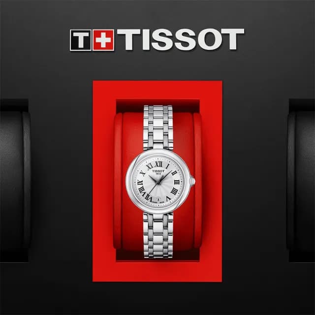 【TISSOT 天梭 官方授權】BELLISSIMA 羅馬石英女錶 手錶 送禮 推薦(T1260101101300)