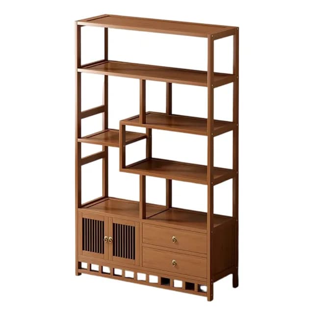 【匠俱】展示架(展示櫃 書架 書櫃 博古架 擺件架 茶葉架 茶具架 置物架 酒櫃 80CM)