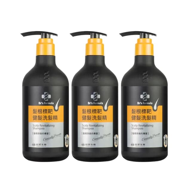 【Dr’s Formula 台塑生醫】髮根標靶健髮洗髮精580gx3(育髮.強健髮根.舒緩.調理.滋養頭皮)
