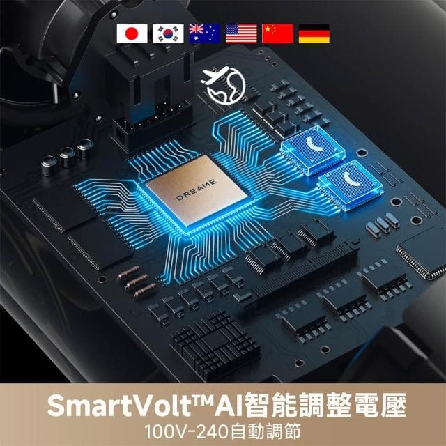 【Dreame 追覓科技】Pocket Uni 魔術折疊高速吹風機(100-240V國際電壓版)