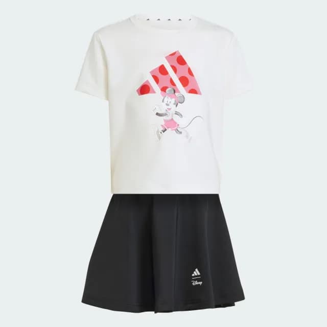 【adidas 愛迪達】DISNEY 米奇 運動套裝 涼感 童裝 JF3622