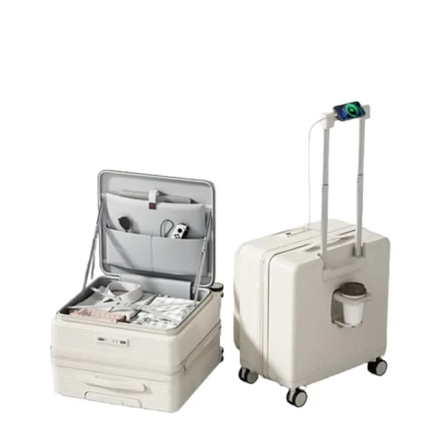 【良品空間】行李箱 登機箱 拉桿箱 旅行箱子 2025新款行李箱(20寸 升級側開 靜音輪 USB充電)