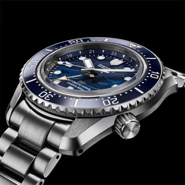 【SEIKO 精工】Prospex SPB509J1 60週年 三日鍊 藍色波浪 GMT潛水機械錶 畢業禮物(SPB509J1/6R54-00N0B)