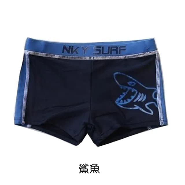【橘魔法】鯊魚 恐龍 貼身鬆緊褲頭泳褲(泳裝 玩水褲 小童 夏天 海邊 戲水 游泳 男童 兒童 童裝)