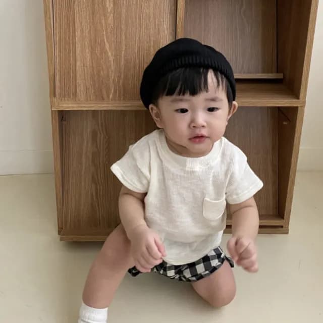 【橘魔法】涼感 超柔軟彈性圓口袋短袖上衣(T恤 中性款 男童 女童 兒童 童裝)