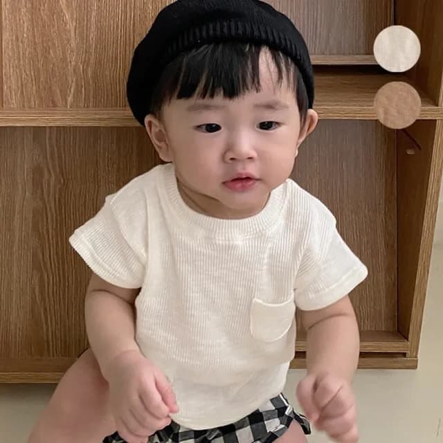【橘魔法】涼感 超柔軟彈性圓口袋短袖上衣(T恤 中性款 男童 女童 兒童 童裝)