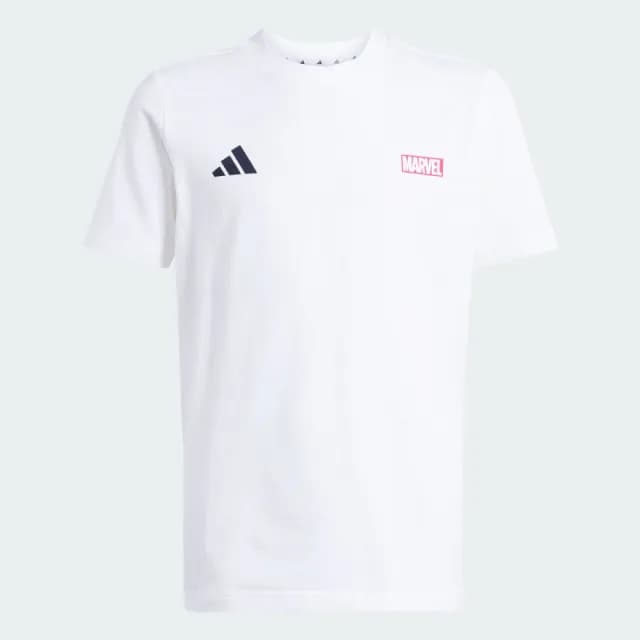 【adidas 愛迪達】MARVEL 蜘蛛人 短袖上衣 T恤 童裝 JM0819