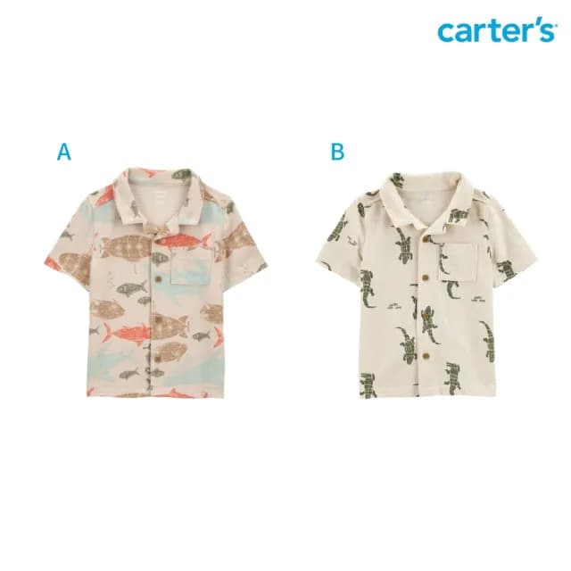 【Carter’s官方授權】小童夏日花襯衫上衣－多款任選(原廠公司貨 童裝)