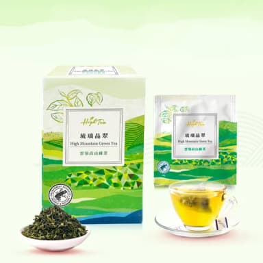 【High Tea 伂橙】琉璃晶翠-雲嶺高山綠茶2.5gx10入x1盒(高山莊園茶)