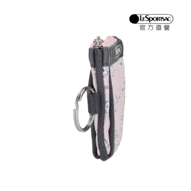 【Lesportsac官方直營】輕量尼龍 卡片零錢包(4009 北國小刺蝟)