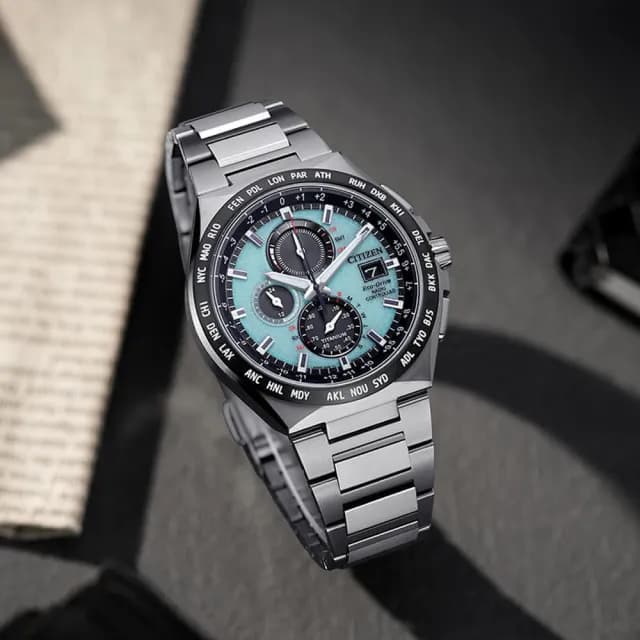 【CITIZEN 星辰】GENTS系列 電波對時 鈦金屬 光動能腕錶 父親節 禮物  送禮 推薦(AT8238-84M)