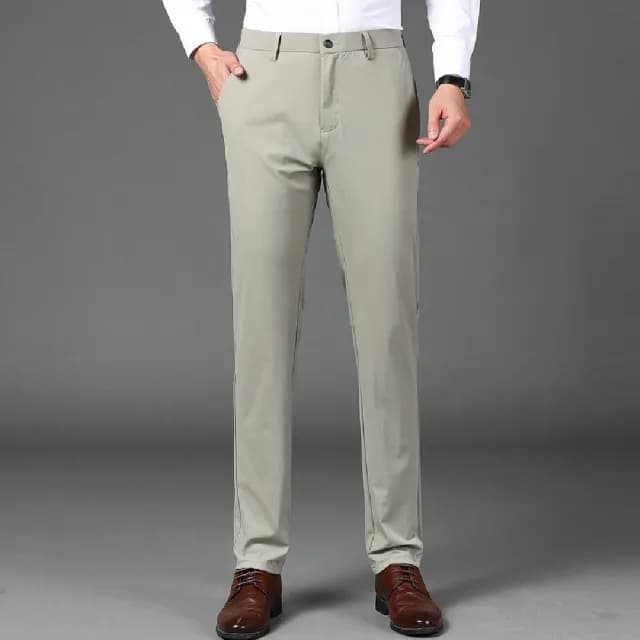【米蘭精品】現貨秒發 男商務西裝褲修身西裝褲直筒機能免燙(男長褲休閒彈力父親節禮物4色74er5)