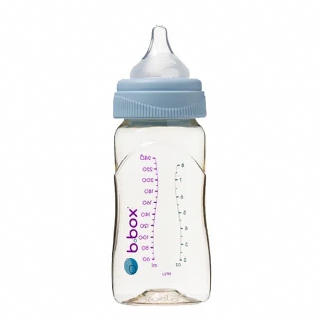 【b.box 澳洲】b.box PPSU嬰兒寬口圓孔奶瓶240mlX2+180mlX1