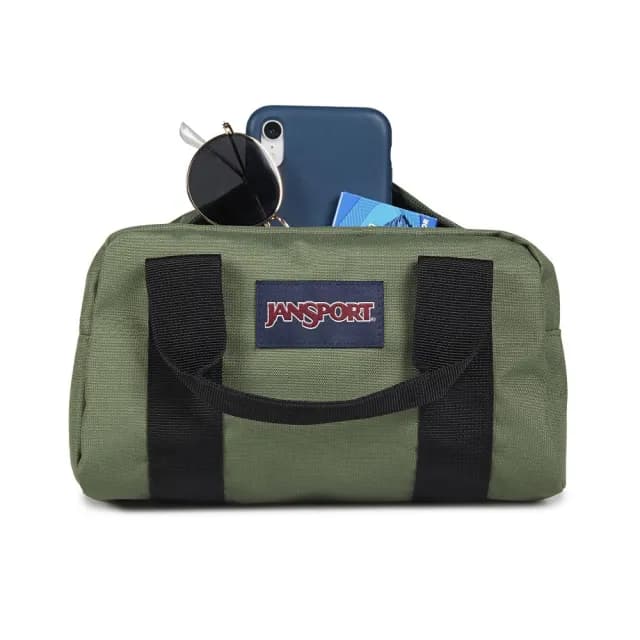 【JANSPORT】情人節禮物 WEEKENDER MINI DUFFEL 旅行迷你手提袋 軍綠色(JS0A85VGKM1)