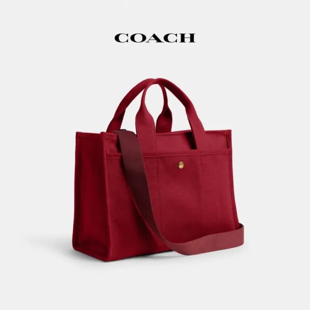 【COACH】蔻馳官方直營 CARGO COACH SNAKE文字NEW YEAR 托特包 托特手袋-兩色任選(CZ431)