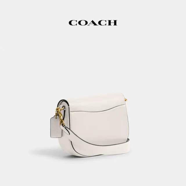 【COACH】蔻馳官方直營 HARLEY單肩手袋-B4/粉筆白色(CM705)