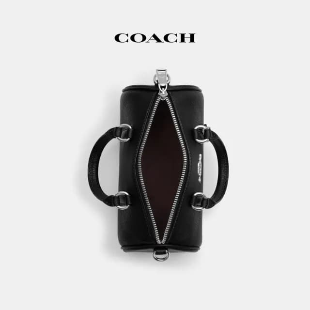 【COACH】蔻馳官方直營 LACEY斜背手袋 斜背包 側背包 斜挎包-SV/黑色(CO991)