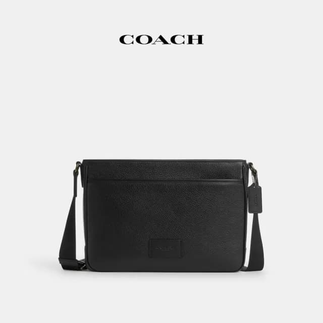 【COACH】蔻馳官方直營 DISTRICT斜背手袋-QB/黑色(CY825)