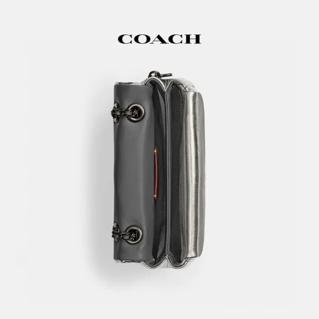 【COACH】蔻馳官方直營 TABBY 絎縫20號單肩手袋-V5/無煙煤色(CW596)