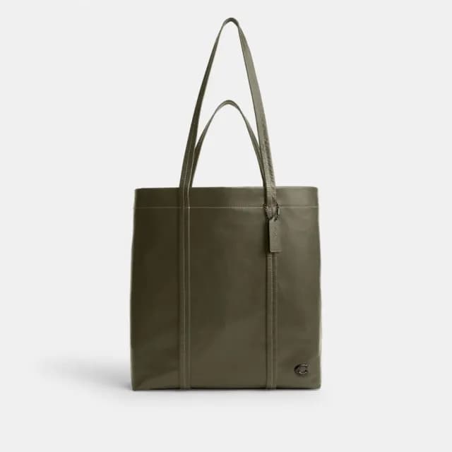 【COACH】蔻馳官方直營 HALL 33號托特手袋-軍綠色(CO840)