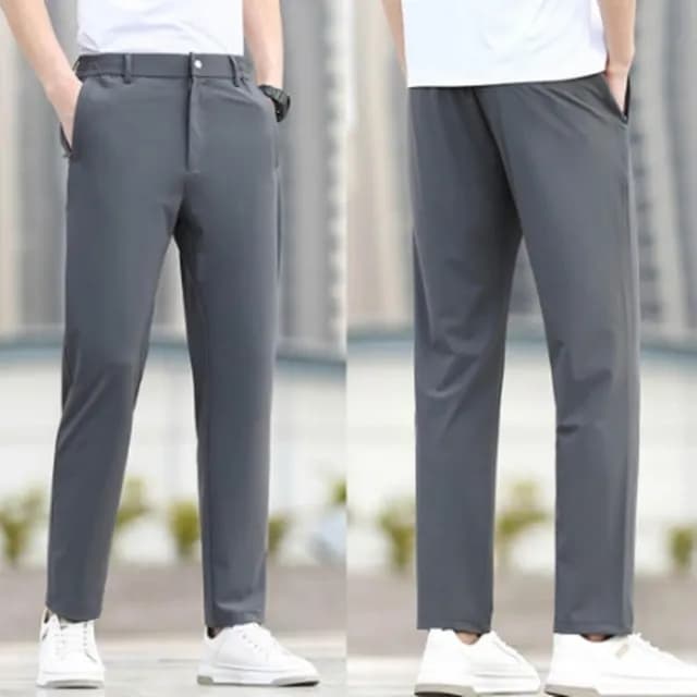 【米蘭精品】現貨+預購 長褲冰絲褲運動長褲男休閒長褲男長褲(薄款輕薄直筒男褲子父親節禮物4色74fa4)