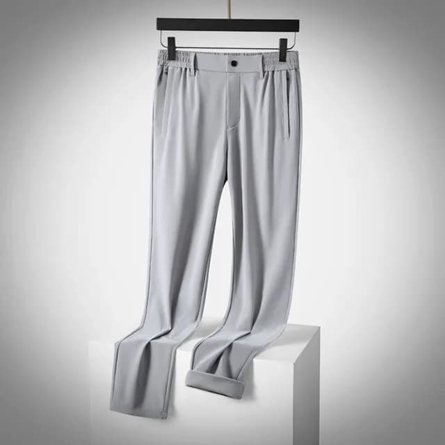 【米蘭精品】現貨秒發 長褲冰絲褲運動長褲男休閒長褲男長褲(薄款輕薄直筒男褲子父親節禮物4色74fa4)