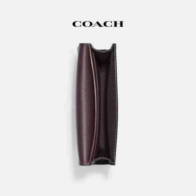 【COACH】蔻馳官方直營 拉鍊卡夾 折疊式皮夾 立體摺疊零錢包-多款多色可選(CH202)