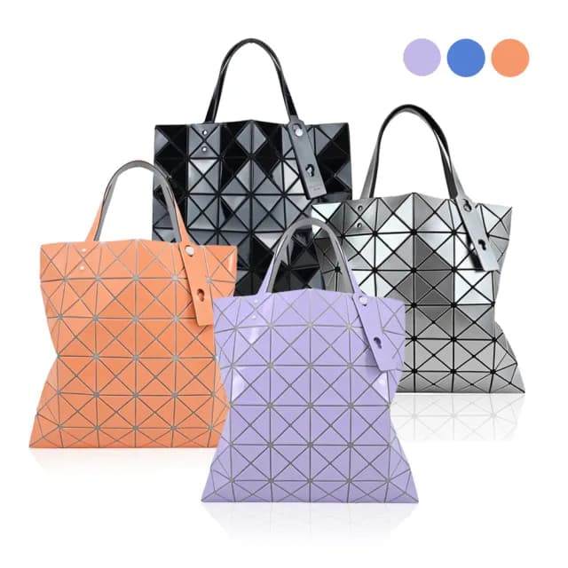 【ISSEY MIYAKE 三宅一生】BAOBAO 6x6透光亮面手提包(多色)