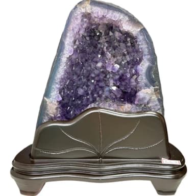 【恬芯晶品】4.9kg精選巴西土型紫水晶洞新居財位擺設OK55(紫鈦晶晶洞開運招財招貴人開業財位新春禮物)