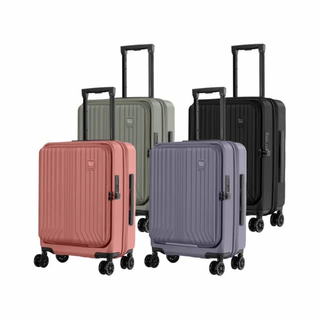 【AOU 微笑旅行】旅行逸遠第二代系列 20吋登機箱 前開式旅行箱 可加大擴充行李箱(前開式擴充)