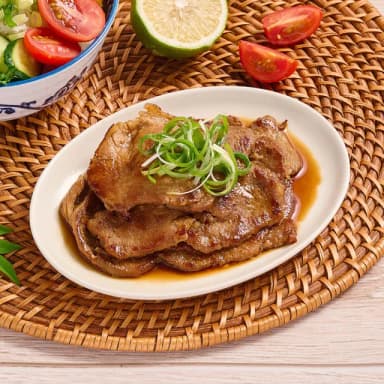 【享吃肉肉】日式梅花里肌燒肉片3包(300g/包  中秋烤肉/燒烤/早餐肉)