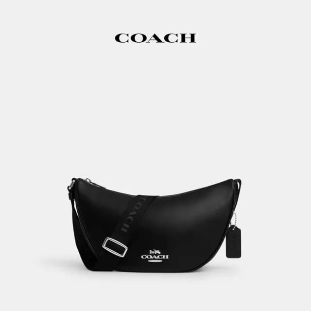 【COACH】蔻馳官方直營 PACE單肩包 單肩手袋 肩背包 斜背包-黑色(CT644)