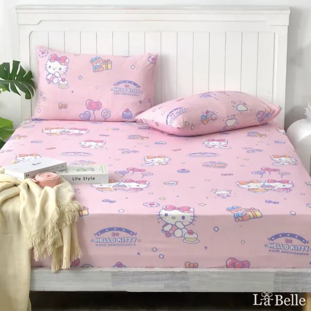 【Great Living 格蕾寢飾】La Belle Sanrio 授權款系列 超COOL超涼感床包枕套+可水洗枕(單人 超值任選)