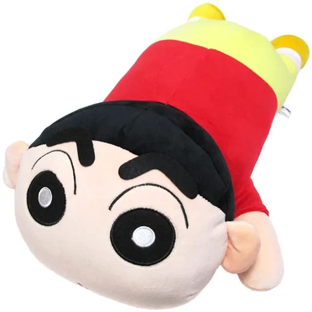 【TDL】蠟筆小新絨毛娃娃玩偶抱枕紅衣趴姿款48公分 04560(生日禮物 聖誕節)
