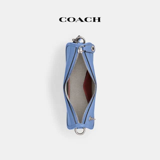 【COACH】蔻馳官方直營 SWINGER 20號手袋-LH/霧藍色(CW567)