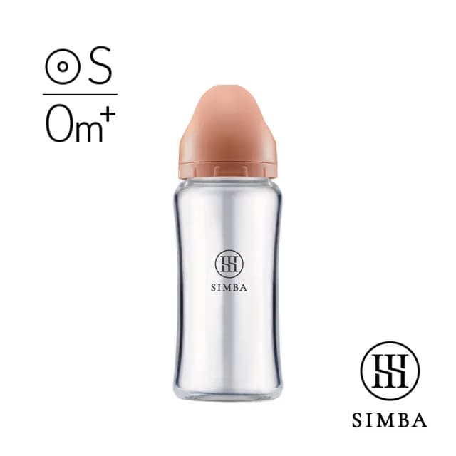 【Simba 小獅王辛巴官方直營】新生適用-蘊蜜質金玻璃寬口防脹氣奶瓶270ml