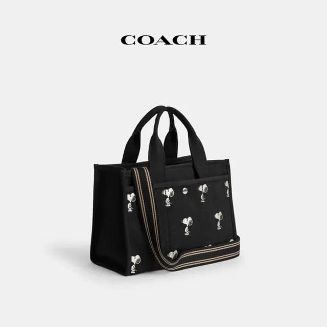 【COACH】蔻馳官方直營 COACH X PEANUTS CARGO SNOOPY印花26號托特包 托特手袋-2色任選(CBF70)