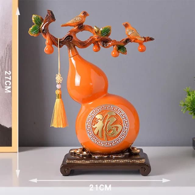 【DYT】招財進寶擺件(客廳裝飾品 喬遷新居禮物 葫蘆擺件 新中式家居玄關酒櫃裝飾品)