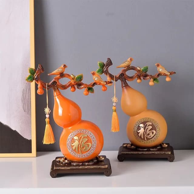【DYT】招財進寶擺件(客廳裝飾品 喬遷新居禮物 葫蘆擺件 新中式家居玄關酒櫃裝飾品)