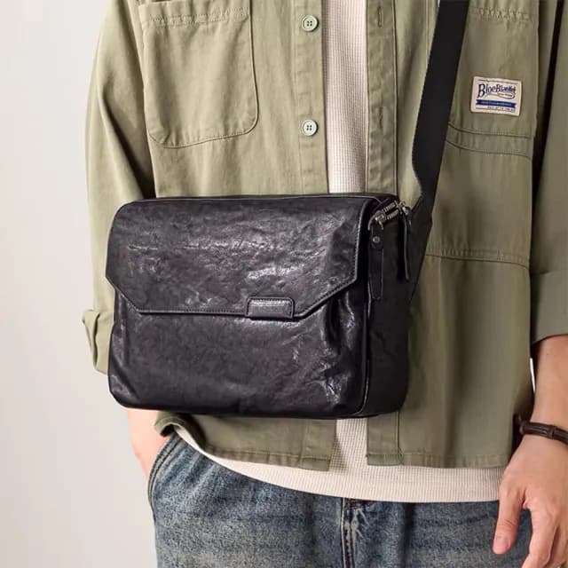 【MoonDy】情人節禮物 植鞣皮 頭層牛皮包包 背包 男生包包 休閒包 通勤包 側背包 真皮包包 大容量包包 單肩