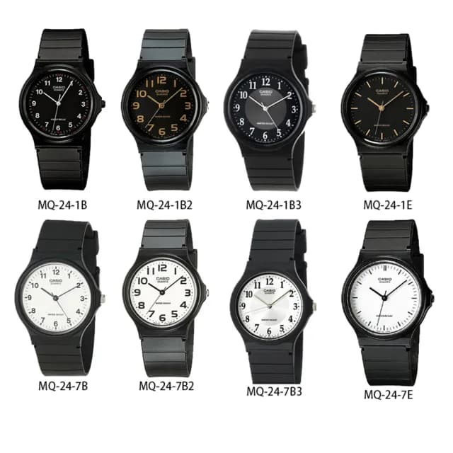 【CASIO 卡西歐】MQ-24  超薄靜音 學生必備指針錶(考試必備 錶徑約3.5公分)
