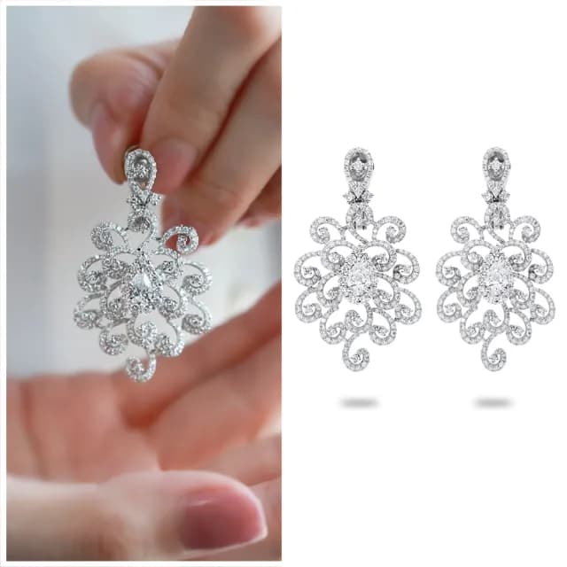 【Vividventure 亞帝芬奇】閃耀情人節 禮物 GIA 1克拉 DSI1 天然鑽石 鑽石 耳環 璀璨豪華(18K金台)