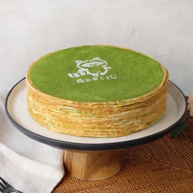 【狸小路手作烘焙】靜岡抹茶千層1入(生日蛋糕；母親節；父親節；慶生；下午茶；點心；甜點；雙11)