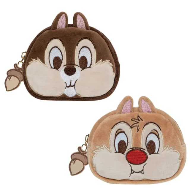 【Disney 迪士尼】情人節禮物 奇奇蒂蒂-萌趣蒂蒂造型零錢包-米／棕(兩色任選)